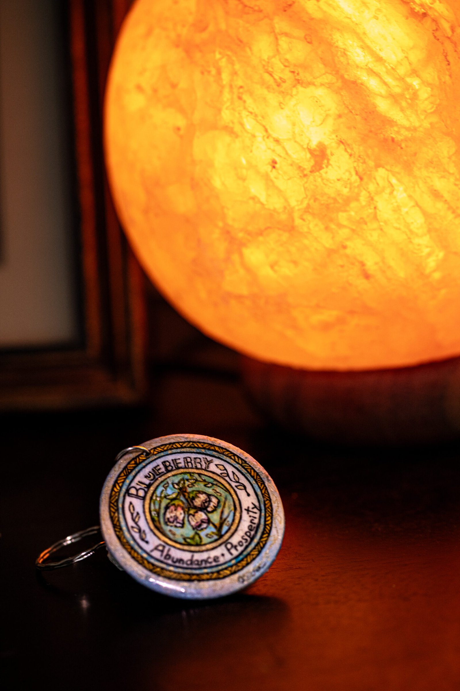 Handmade Flower Mandala Charm : "Blueberry" - Image 3