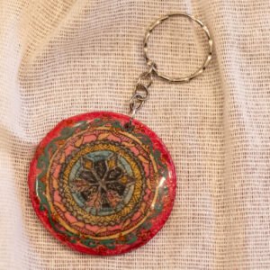 Handmade Flower Mandala Charm : "Hibiscus"