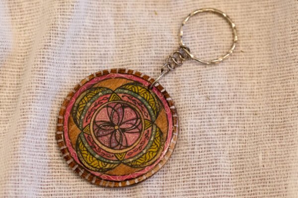 Handmade Flower Mandala Charm : "Coleus"