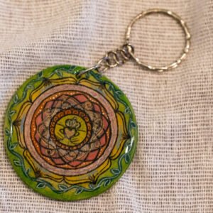 Handmade Flower Mandala Charm : "Freesia"